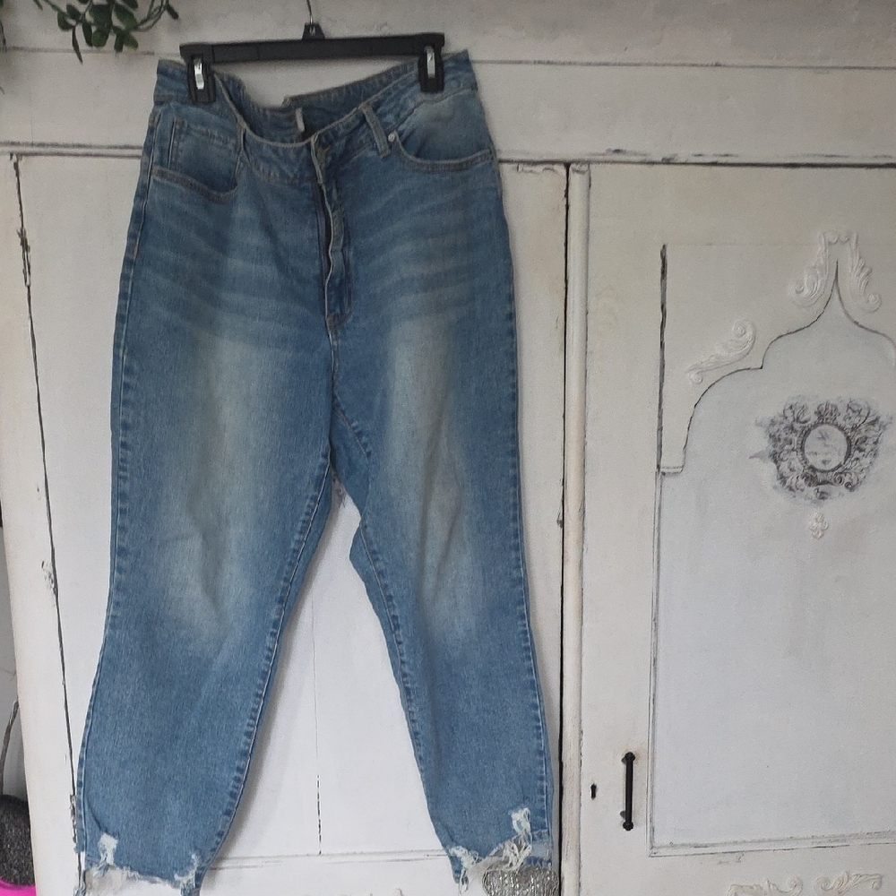 Time Tru 16 Women's Light Blue High-Rise Jeans